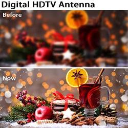 Indoor Outdoor TV Antenna-Amplified Digital HDTV Antenna up to 280 Miles Range,with 36ft Coaxial Cable Support Fire Stick 4K 1080p and All TVs -Smart Amplifier Signal Booster for Local Channels
