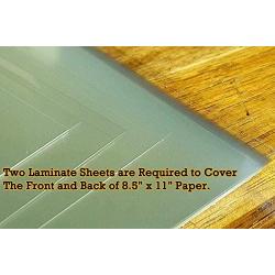Pack of 24, Self-Adhesive Laminating Sheets, Clear Letter Size (9 x 12 Inches), 4 mil Thickness