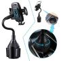 Cup Holder Phone Mount for Car Universal Adjustable Base Gooseneck Cup Phone Holder for iPhone 12/11 Pro Max/Xs/Max/X/XR ,Samsung Note 10/9/ S21+/S20/ S10/ S9/ S9+ by DALUZ