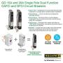 Square D by Schneider Electric QO115DFC 15 Amp Single-Pole Dual Function (CAFCI and GFCI) Circuit Breaker