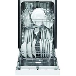Danby 18 Inch Built in Dishwasher, 8 Place Settings, 6 Wash Cycles and 4 Temperature + Sanitize Option, Energy Star Rated with Low Water Consumption and Quiet Operation - White (DDW1804EW)