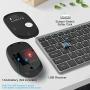 Wireless Keyboard and Mouse Combo, WisFox 2.4G Full-Size Slim Thin Wireless Keyboard Mouse for Windows, Computer, Desktop, PC, Laptop Mac (Silver Gray)