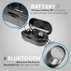 Lypertek PurePlay Z3 (Tevi) True Wireless Earbuds - 70 Hours Battery Life, Bluetooth 5.0 Earphones, IPX7 Waterproof (Up to 1 Meter) in-Ear Headphones, Black