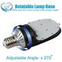 115W LED Corn Light Bulb with Rotatable Mogul E39 Base, 5000K 15500 Lumen(500W Metal Halide Eq), 180° Commercial Led Paddle Bulb for Retrofitting Parking Lot Wall Pack Street Flood Lighting Fixtures