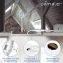 6 Inch LED Recessed Lighting with Junction Box, Smooth Trim, 2 Pack, 12W= 100W, 3000K Warm White, 850LM Dimmable Downlight, Canless Lighting for Shallow Ceiling, Energy Star & ETL Certified