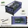 PowerBright 4000 Watts Power Inverter 12V to 110V, Modified Sine Wave Car Inverter, DC to AC Converter with Dual 110 Volts AC Outlets, Hardwire Kit, 2 USB Ports 2.4A ea - ETL Approved Under UL Std 458