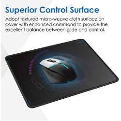Ktrio 10 Pack Mouse Pad with Stitched Edges, Non-Slip Large Mousepad with Superior Micro-Weave Cloth, Water-Resist Mousepads Mouse Pads for Computers, Laptop, Gaming, Office & Home, 11 x 8.5 in, Black