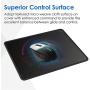 Ktrio 10 Pack Mouse Pad with Stitched Edges, Non-Slip Large Mousepad with Superior Micro-Weave Cloth, Water-Resist Mousepads Mouse Pads for Computers, Laptop, Gaming, Office & Home, 11 x 8.5 in, Black