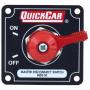 QuickCar Racing Products 55-010 Red 2-1/2'' High x 2-1/2'' Wide Handle Battery Master Disconnect Switch with Black Mounting Panel