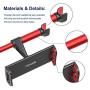 Car Headrest Mount, Tryone Tablet Headrest Holder Compatible with Smartphones/ Tablets/ Switch 4.7''-10.5'', Headrest Posts Width 4.9in-5.9in(Red)