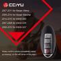 cciyu X 1 Flip Key Fob with Key Blade 4 buttons Replacement for 07 08 09 10 11 12 13 14 15 for N issan Altima Maxima for I nfiniti Q60 G35 G37 G25 Series with FCC KR55WK48903