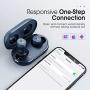 Wireless Earbuds, Mpow M12 Bluetooth Earbuds, Wireless Charging & USB-C Charging Case Bluetooth Headphones Wireless Earphones w/Mic, Bass Sound/IPX8 Waterproof/Touch Control/25 Hrs/Dual Modes, Blue