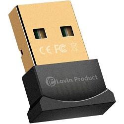Bluetooth 4.0 USB Adapter, Lovin Product USB Bluetooth Wireless Micro Adapter Compatible with Windows 10,8.1/8,7,Vista, XP, 32/64 Bit for Desktop , Laptop, Computers