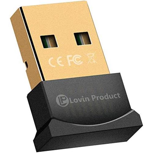 Bluetooth 4.0 USB Adapter, Lovin Product USB Bluetooth Wireless Micro Adapter Compatible with Windows 10,8.1/8,7,Vista, XP, 32/64 Bit for Desktop , Laptop, Computers