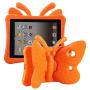Tading iPad 10.2 Case 2020, iPad 7th Generation Case for Kids, Cute Butterfly Shockproof EVA Foam Super Protection Kid Proof Protective Stand Cover for iPad 10.2 Inch 2019 7th 2020 8th Gen - Orange