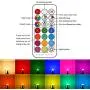 Color Changing LED Light Bulbs, 70W Equivalent, 2700K Warm White A19 E26 Screw Edison Base RGBW Dimmable - 12 Color Choices - Timing Infrared Remote Control Included (2 Pack)