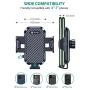 VICSEED Cell Phone Holder for Car Full View Car Phone Mount for Dashboard Air Vent Windshield Super Strong Suction Phone Car Holder Compatible with iPhone 12 SE 11 Pro Max Samsung S20 Note 20 & All
