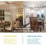 12-Pack Dimmable E12 LED Candelabra Bulbs 60W Equivalent, 2700K Soft Warm White, 600 Lumens B11 Candle Base 6W C35 LED Filament Vintage Light Bulbs, Clear Glass for Chandelier Ceiling Fan High CRI 90+