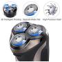 Electric Shaver for Men, PURKOO Electric Razor for Men 3D Rotary Razors for Shaving Beard Trimmer Rechargeable Cordless with Pop-up Trimmer Waterproof Wet&Dry Mens Shaver Lithium Battery LCD Display