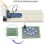 WayinTop Electronics Component Fun Kit w/E-Book, Upgraded Electronic Starter Kit with Breadboard Jumper Wires Kit, PCB Soldering Kit, LEDs & Resisitor Kit for Arduino/for Raspberry pi/ESP32/ESP8266