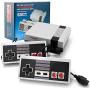 Heithen Classic Mini NES Retro Console, AV Output Game Console Built-in 620 Games with 2 Classic Controllers (Gray)
