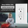 (10 Pack) UNIELE 20 Amp GFCI Outlet, Tamper-Resistant (TR) GFI Receptacle with LED Indicator, ETL Certified