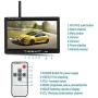 Podofo Wireless Vehicle 2 x Backup Cameras Parking Assistance System Ir Night Vision Waterproof Rear View Camera + 7'' Monitor for RV Truck Trailer Bus