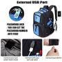 Extra Large 50L Travel Laptop Backpack with USB Charging Port Fit 17 Inch Laptops for Men Women