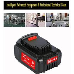 2PACK 6.0Ah 20 Volt DCB205 Battery Lithium-ion Replacement for Dewalt 20V Battery DCB200 DCB206 DCB206-2 DCB204 DCB204BT-2 DCB203 DCB201 DCB205-2 DCB180 DCD985B DCD771C2 DCS355D1 DCD790B