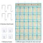 KEEPJOY Classroom Pocket Charts for Cell Phone Calculator Holders, Pocket Organizer for Cell Phone Jail with 30 Clear Pockets Chart Size 33.5 x 24.5 Inch Classroom Pocket Storage (Beige)