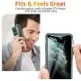 ESR Air Armor Designed for iPhone 11 Pro Max Case [Shock-Absorbing] [Scratch-Proof] [Military Grade Protection] Hard PC + Flexible TPU Frame, for The iPhone 11 Pro Max (2019), Transparent Dark Green