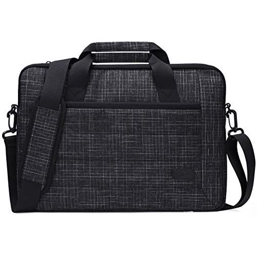 Procase 11-12.9 Inch Sleeve Case Bag Compatible for Tablet Laptop Ultrabook MacBook Chromebook Surface Pro X Notebook Acer Asus Dell HP Lenovo Galaxy with Handle Carrying Shoulder Strap -Black Plaid