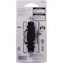 GE Grounding Paddle Rocker Switch, 3 Way, In Wall On/Off Power Switch Replacement for Ceiling Fans & Lights, 15 Amp, Great for Home, Office & Kitchen, UL Listed, White, 18233