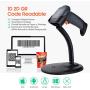 Tera Barcode Scanner 1 Mega Pixel Camera 2D 1D QR with Extremely Stable Stand Wireless &Wired Handheld Imaging Bar Code Reader for Warehouse Library Store PDF417 on Drivers License