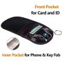 UCIN Faraday Key Fob Bag & Phone Case (2-Pack), Car Key Protector, Antitheft Card Pouch, RFID Signal Blocker, Anti-Hacking Case, Security Wallet for Remote Car Starter, ID Guard, Phones (2 Size)