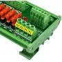 Electronics-Salon DIN Rail Mount 10 Position Power Distribution Fuse Module Board, for AC/DC 5~32V