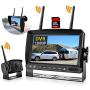 Wireless Backup Camera, DOUXURY IP69 Waterproof 170° Wide View Angle HD 1080P Backup Camera + HD LCD 7'' Monitor, DVR Recording Backup Camera System for Truck Pickup Trailer Camper Bus RV 5th Wheel