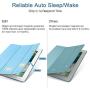 ESR Yippee Trifold Smart Case for iPad 6th Generation 2018/2017 (Not for iPad 10.2) [Lightweight] [Multi-Angle Viewing Stand Case] [Auto Sleep/Wake] for iPad 5th/6th Gen - Light Blue