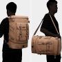 WITZMAN Travel Backpack for Men Women Canvas Backpack Carry on Luggage Rucksack Convertible Duffel Bag Large (A568 Brown)