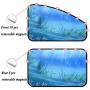 ZATOOTO Car Side Window Sun Shades - Front Rear 4 pcs Magnetic Privacy SunShades Ocean Underwater World Pattern Design SUV Windshield Cool Curtain for Baby Kids