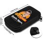 Hxuedan Roman Atwood Smile More Data Cable Storage Bag Portable and independently Designed Storage Box, Suitable for Outdoor Travel to Place Data Cable Electronic Products, etc.