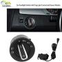 SZMWL Car Headlamp Switch Light Sensor Module, Headlight Control Switch Button Module with Auto On/Off Light Sensor for VW Golf MK6 MK5 Jetta Tiguan