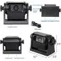 EWAY WiFi Magnetic Hitch Wireless Backup Rear/Front View Camera Rechargeable Battery for Easy Hitching of Gooseneck Horse Boat Travel Trailer/Fifth Wheels/RV/Camper Reverse for iPhone iPad Android