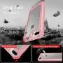 iPhone 8 Plus / 7 Plus Case with [ Screen Protector Tempered Glass x2Pack] SUPBEC Protective Phone Cover with Silicone PC+TPU Shockproof Rubber Heavy Duty Case for iPhone 8Plus / 7Plus Case-Rose Gold