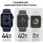 pzoz Compatible for Apple Watch Series 6/5 /4 /SE 44mm Case with Screen Protector Accessories Slim Guard Thin Bumper Full Coverage Matte Hard Cover Defense Edge for Women Men GPS iWatch (Blue)