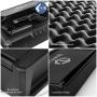Biometric Gun Safe, Quick Access Gun Safes for Pistols with Fingerprint & Electronic Keypad Lock, Firearm Safe Box with Auto Open Lid Pneumatic Rod, Two Guns Capacity
