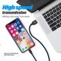 DANTENG Mfi Certified Nylon Braided 3Pack 10FT Lightning Cable Fast Charging Syncing Long Cord Compatible iPhone 12/11Pro Max/11/XR/X/8/7/6/5 and More - 2021 Upgraded