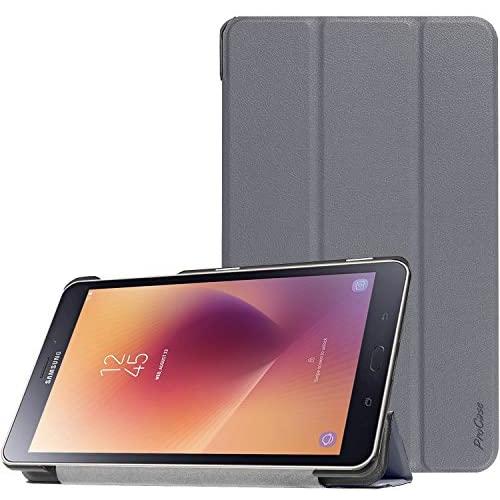 ProCase Galaxy Tab A 8.0 2017 T380 T385 Case (Old Model), Slim Light Smart Cover Stand Hard Shell Case for 8.0 inch Galaxy Tab A Tablet 2017 T380 T385 -Grey