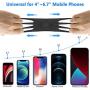 Bike Phone Mount, VUP Universal Bike Cell Phone Holder, 360° Rotatable, Silicone Bicycle Phone Mount Compatible with iPhone 12/Pro/mini/11/Xs/Max/Xr/X/7/8/Plus, 4.0~6.7 Cellphones