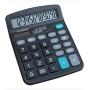 HZFJ Calculator, 12-bit Solar Battery Dual Power Standard Function Electronic Calculator with Large LCD Display Office Calculator Black(NO Battery) (KK-837B, 1PACK)